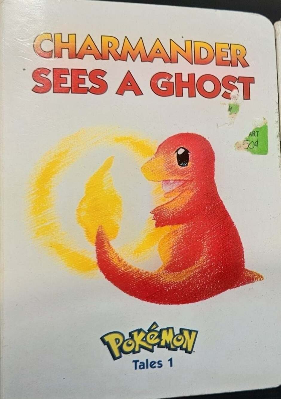 Pokemon Tales 1 Charmander Sees a Ghost 1999 VIZ First Printing Board Book